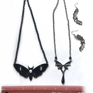 Moth & bats jewelry
